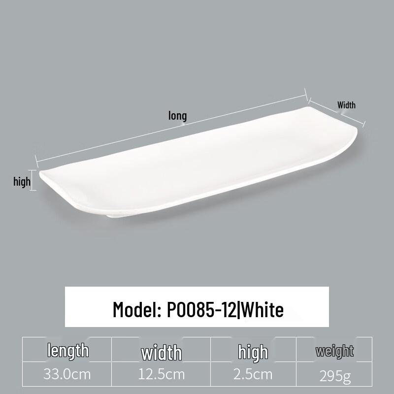 Food Grade Rectangular Melamine Dumpling Plate