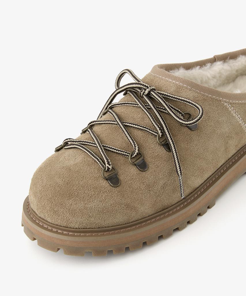 Romantic Move Mountain Winter Clogs R25U100 (Beige Suede)