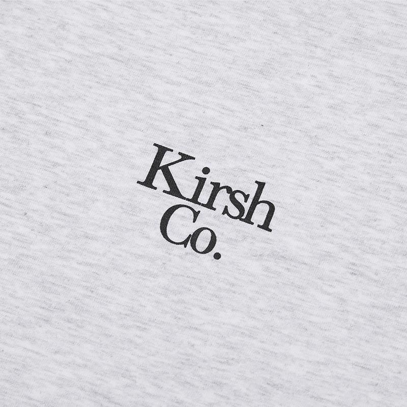 KIRSH Uni Wording Logo Long Sleeve [Melange Gray]