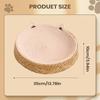 Cat Scratch Bowl Breathable Woven Nest Kitten Ear Design Cotton Rope Cat Bed for Play Exercise Enrichment Activity Nail Trimming