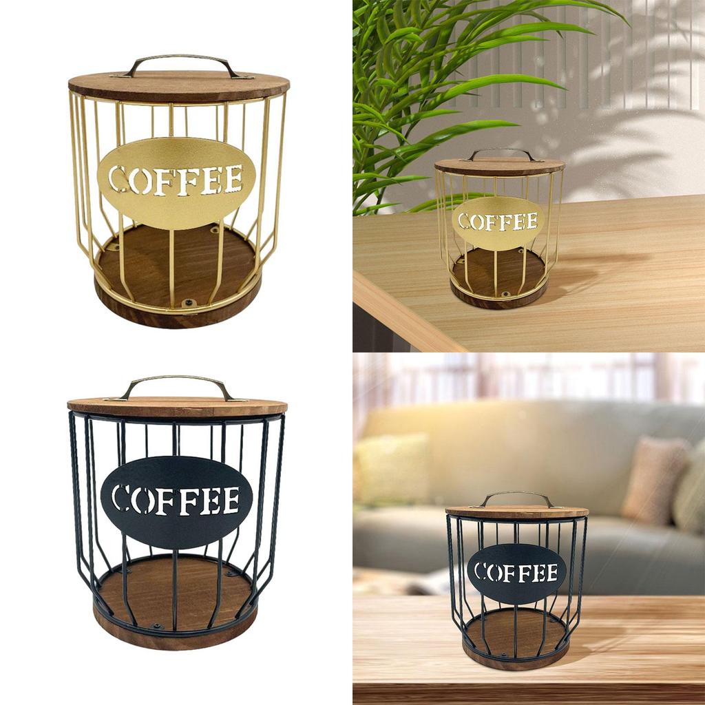 Coffee Pod Storage Basket Organizer Coffee Creamer Coffee Capsule Holder Coffee Pod Organizer Coffee Pod Holder for Kitchen