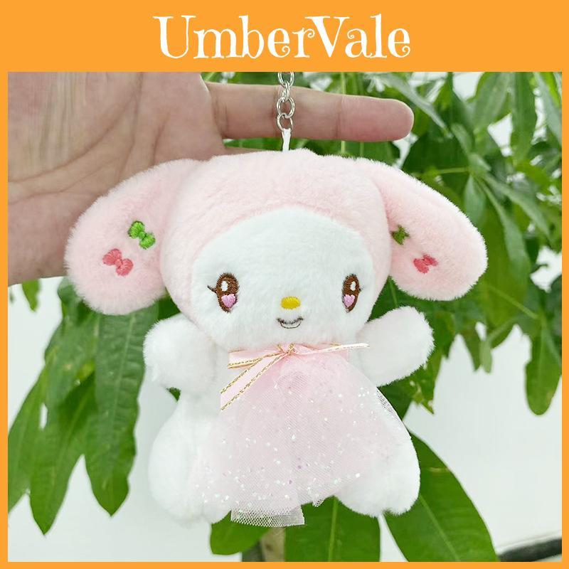 Adorable Sanrio Melon Melody Plush Keychain Doll For Girls Cute Gift Idea