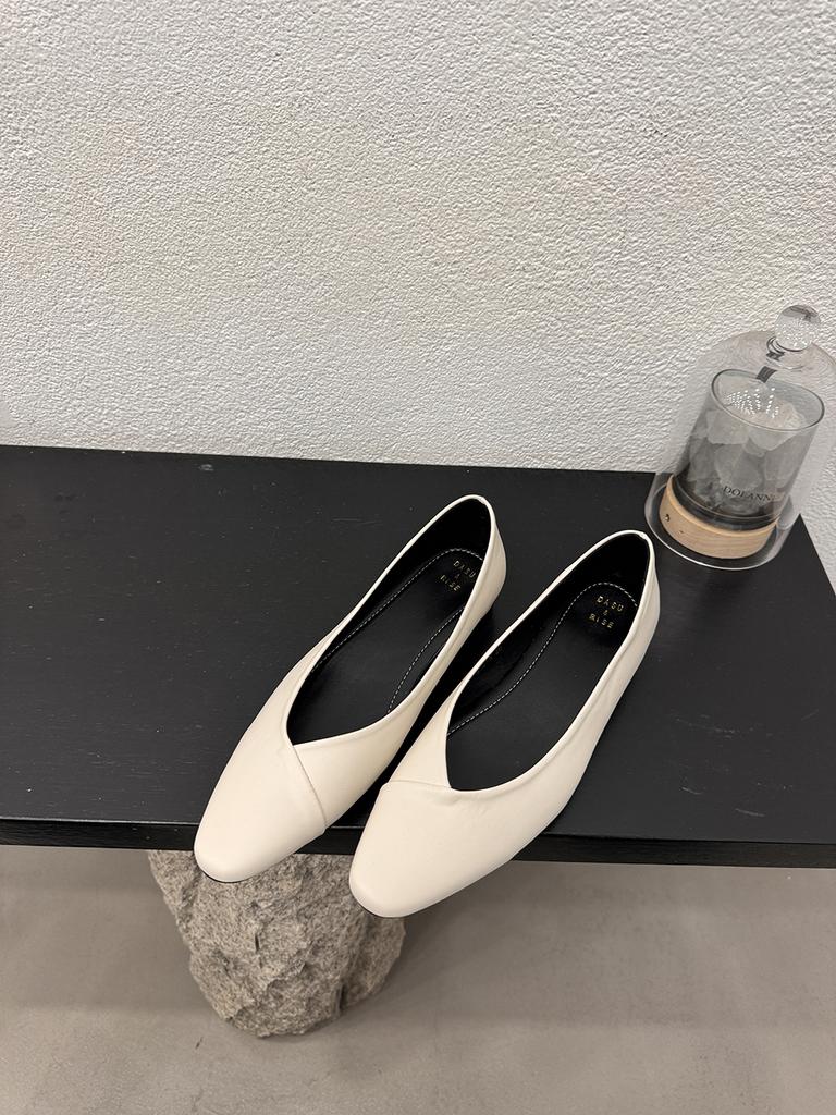 fashion Casual Women Loafers Autumn Dress Shoes Low Heeled Black Beige Brown Yellow Casual Slides Mules Shoes Woman Ballte Dance Mules