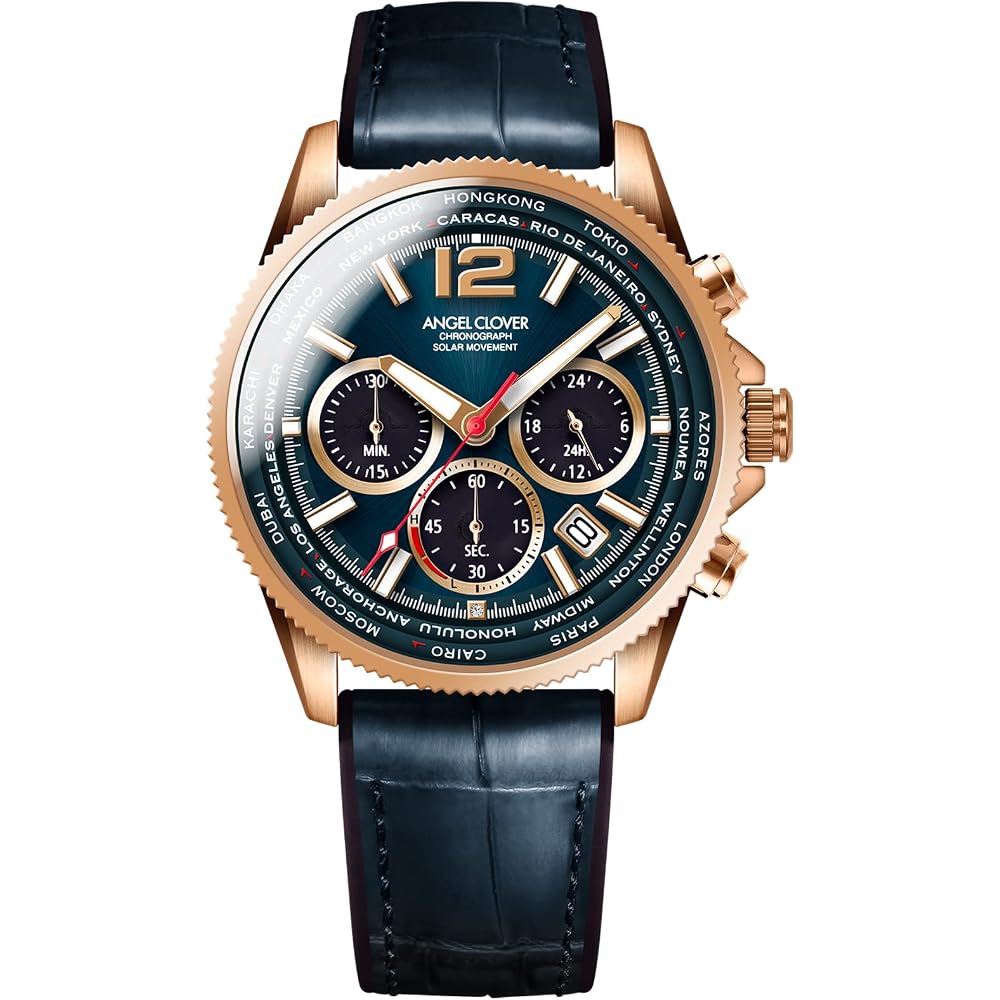 [ANGEL CLOVER] Angel Clover Watch Mondo Solar MOS42PNV-NV UV Dial Mens [Genuine]