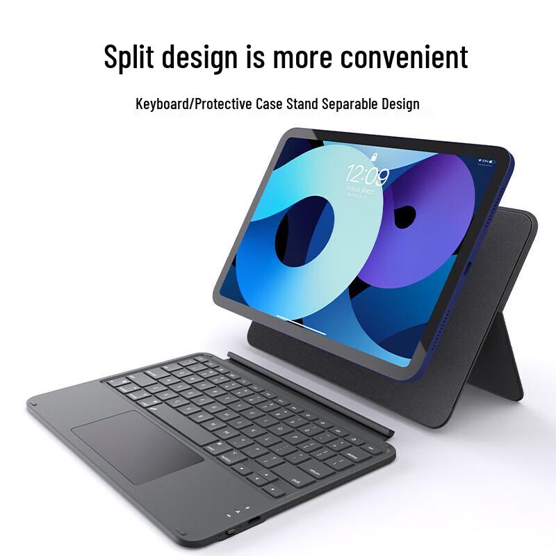 Asdun iPad 10 (2022) 10.9-inch Magnetic Bluetooth Keyboard Case with Trackpad