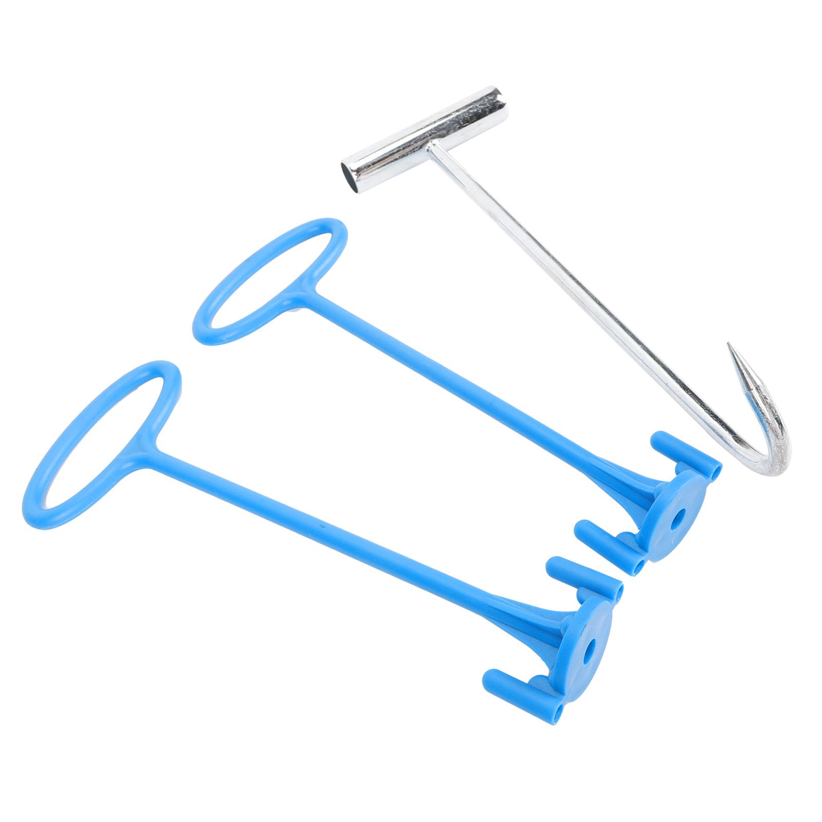 2 шт. Ручка для корзины скиммера Универсальный крючок для корзины скиммера Ручка корзины фильтра бассейна для удаления мусора Держите руки в безопасности