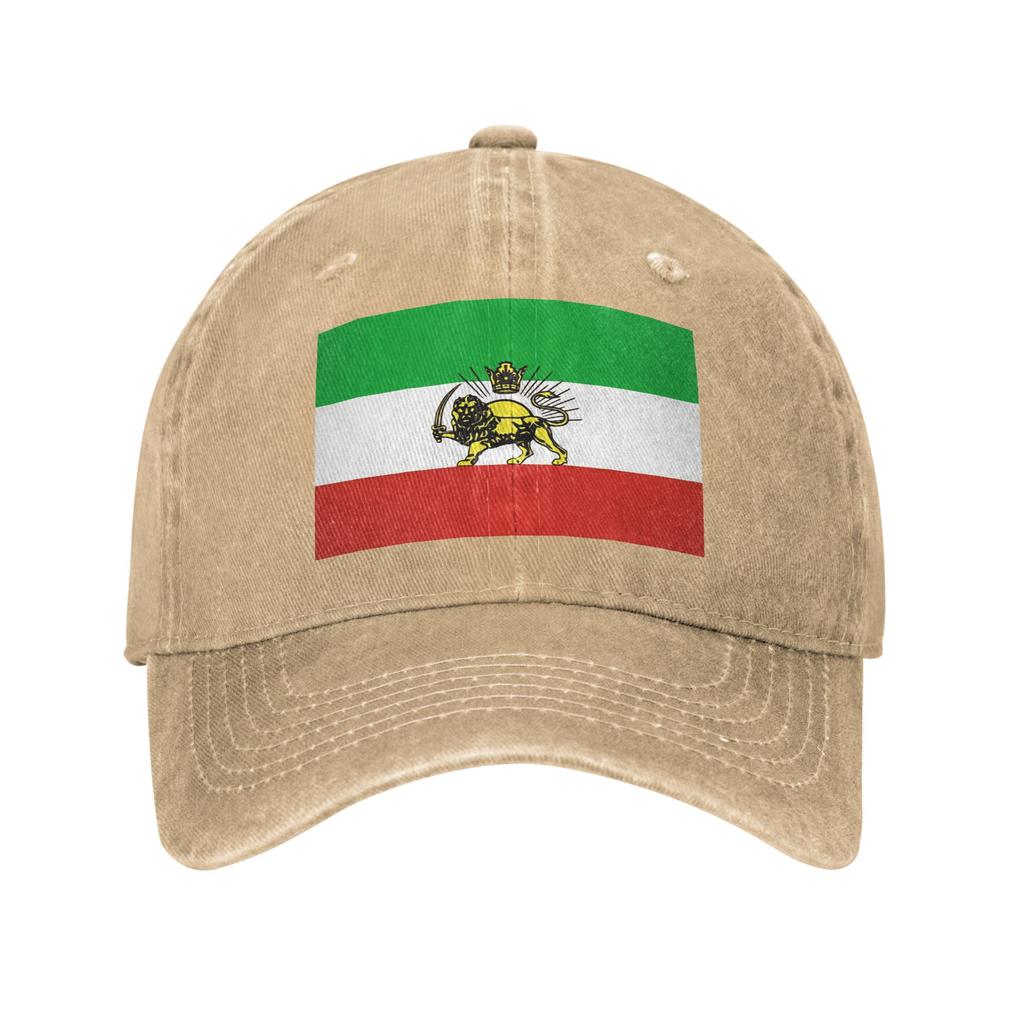 Baseball Cap Flag Of Persia Summer Y2k Funny Trucker Hat Couple Women Print Outdoor Gym Sun-Proof Baseball Caps