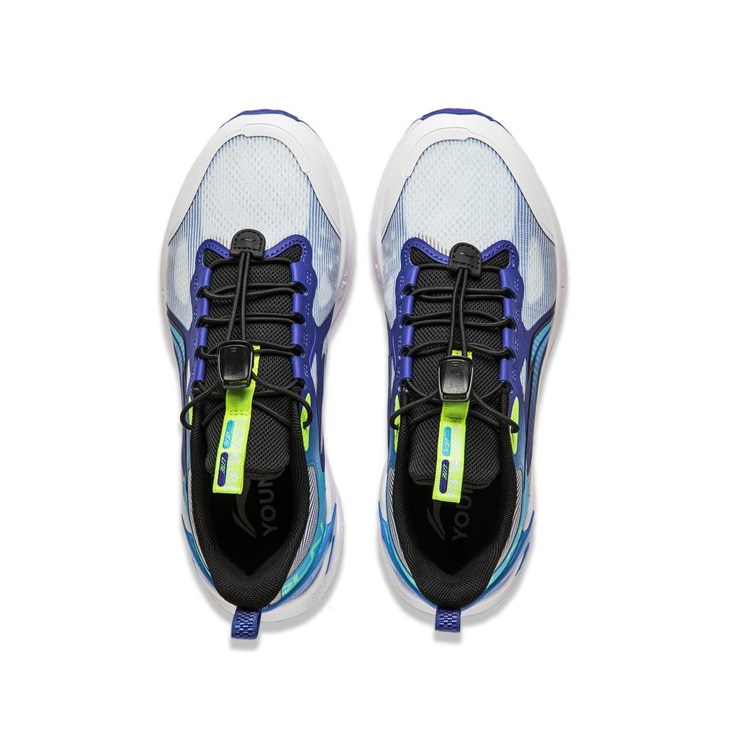 Li Ning Kids Soft Versatile Shock Absorbing Durable Rebound Low Top Running Shoes Men sneaker Dreamy-Blue YKFU056-3