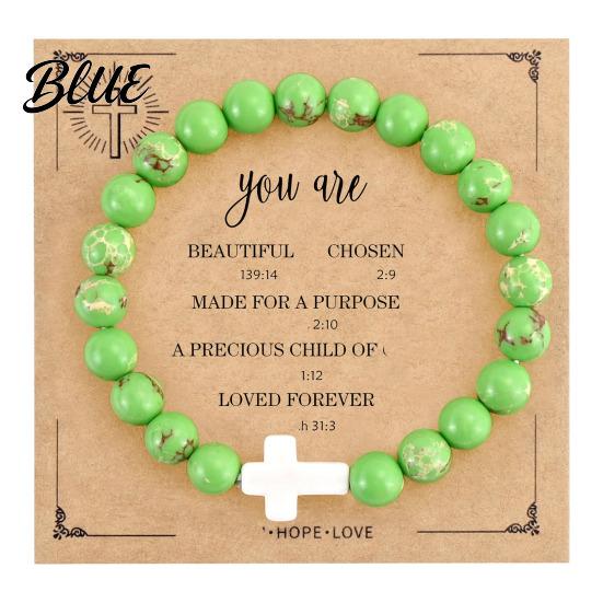 Comfortable Bracelet Women Elastic Rope Natural Stone Beads