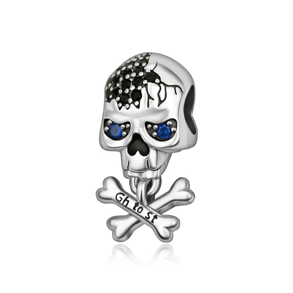 Copper Metal Halloween Series Imp Bat Pendant Bead Component Pumpkin Skull Bead Components Designed For Authentic Original Bracelet High Quality Fine
