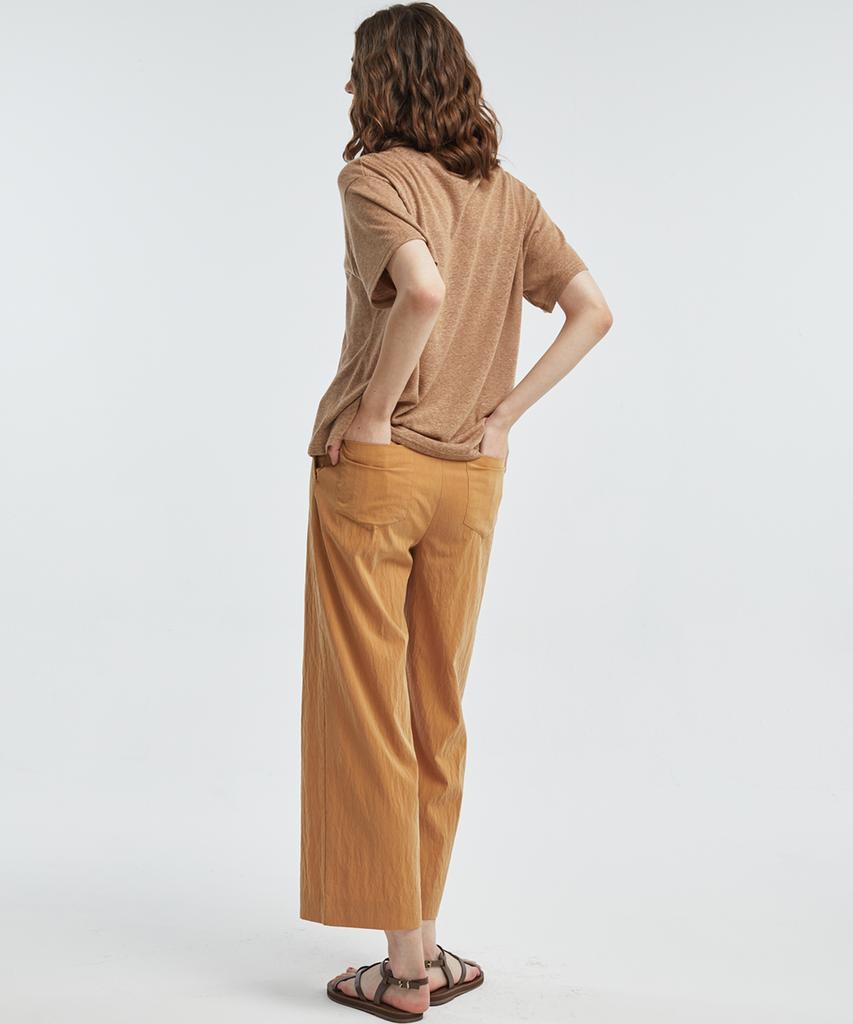 MANAVIS7 Summer Wide Pants [Beige]