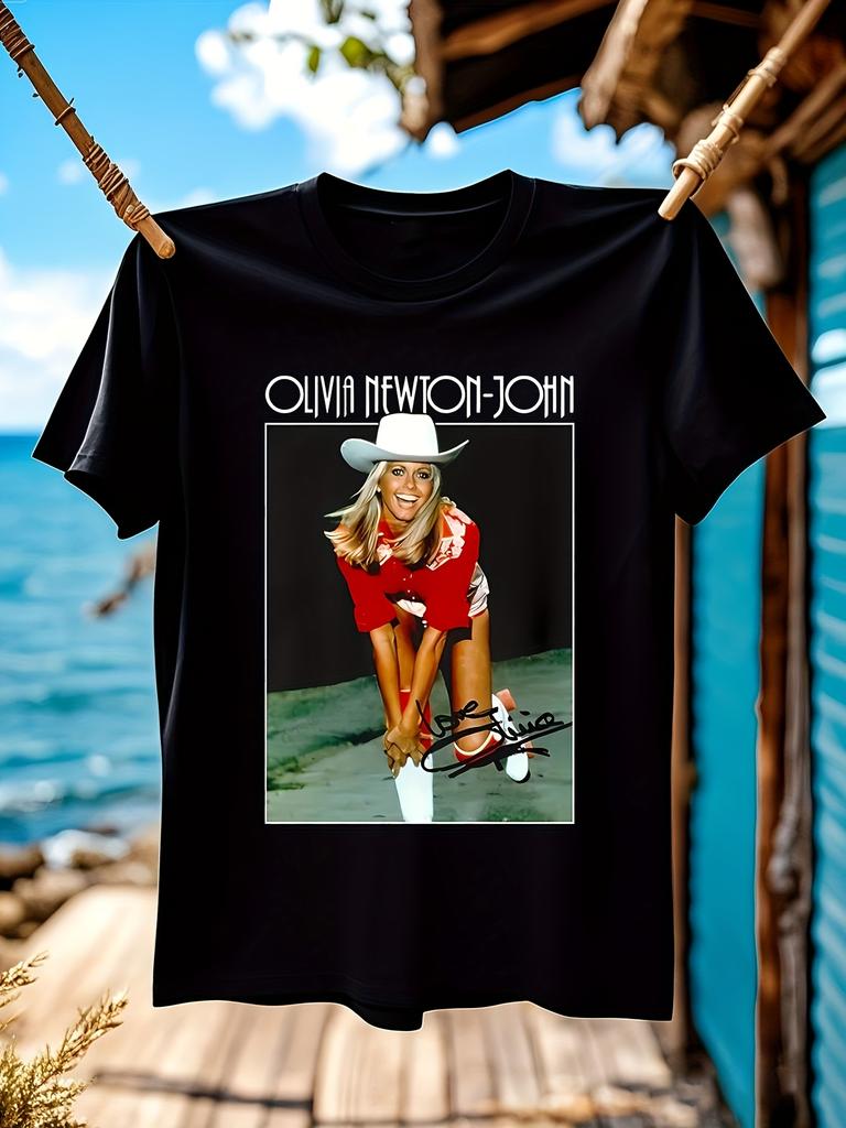 Olivia Newton-John Grafik-T-Shirt - Vintage Schauspielerin Sängerin...