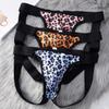 Pánské spodní prádlo s leopardím vzorem Sexy tanga Pánská vysoce elastická tanga