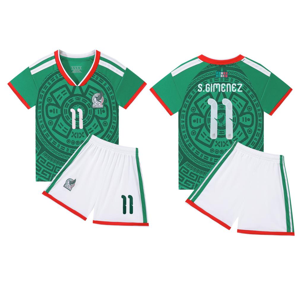 2027 Mexico Home No.11 Kids' Soccer Jersey