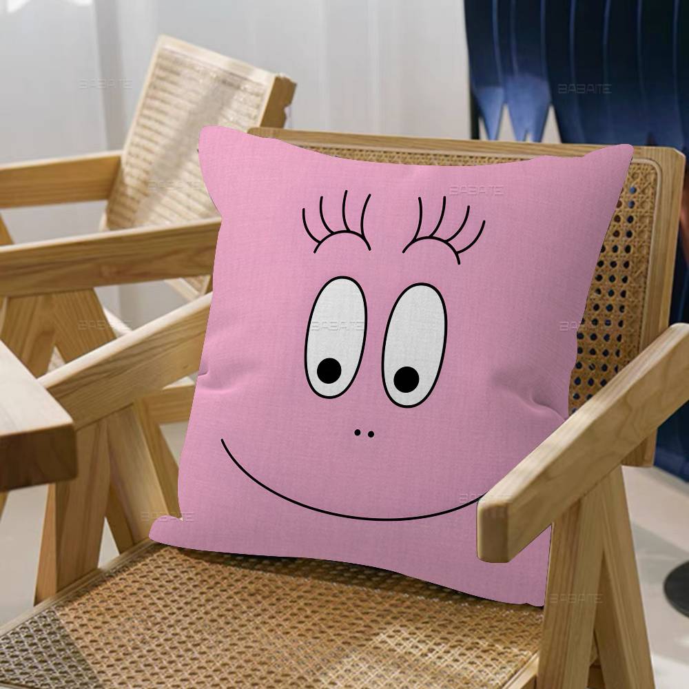 anime Cartoon B-Barbapapa Pillow Cushion Cover Pillowcase Living Room Sofa Home Decor Customized 30x30cm