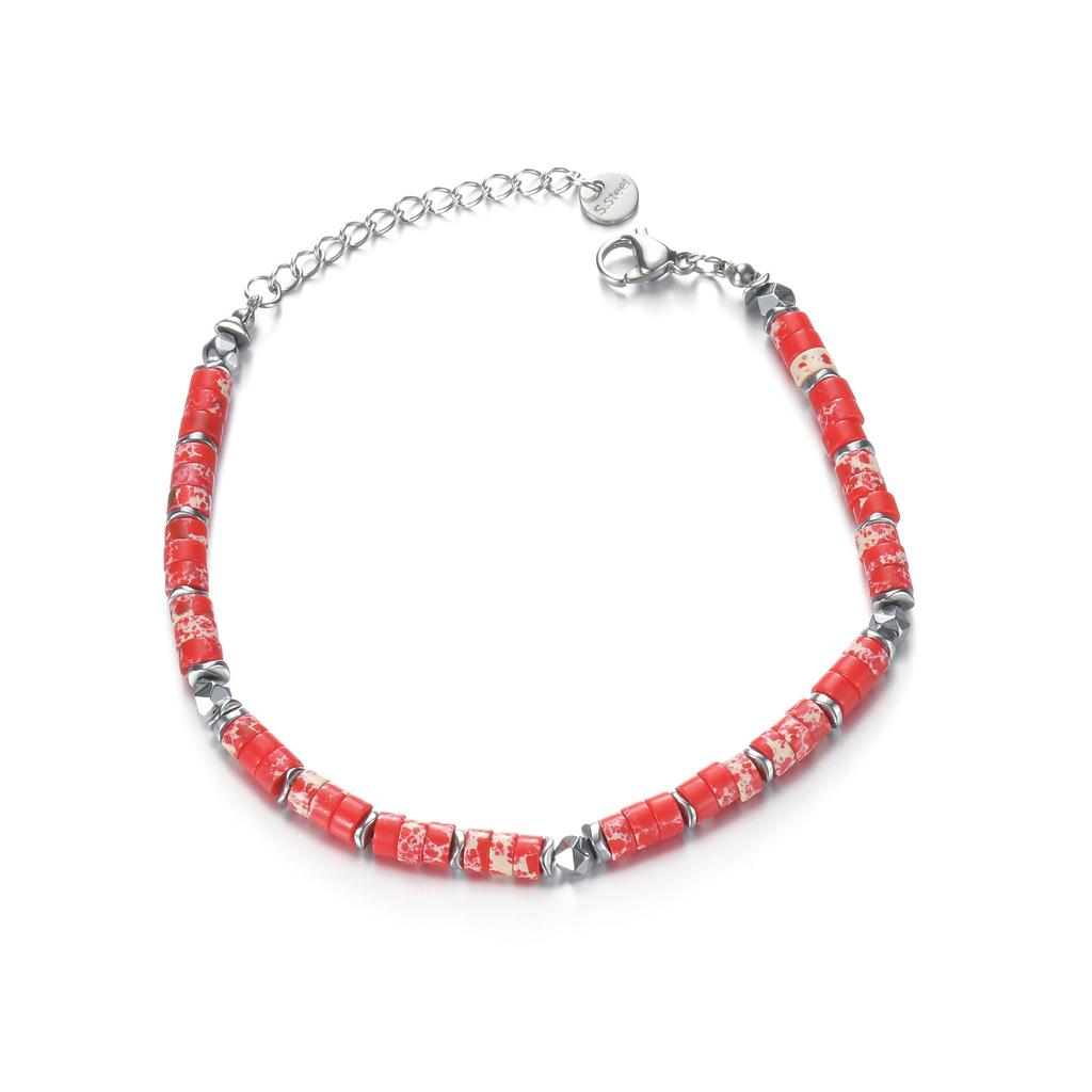 Atoztide Stainless Steel Colorful Bracelet Vintage Beaded Chain Star Bracelets for Women Girls Christmas Accessories Jewlry Gift