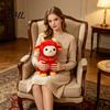Festive Red Stuffed Animal Chinese Zodiac Sheep Plush Mascot, 2027 Lunar New Year Traditional Lucky Gift Toy, Decor for Home Car, Giving Hanging
