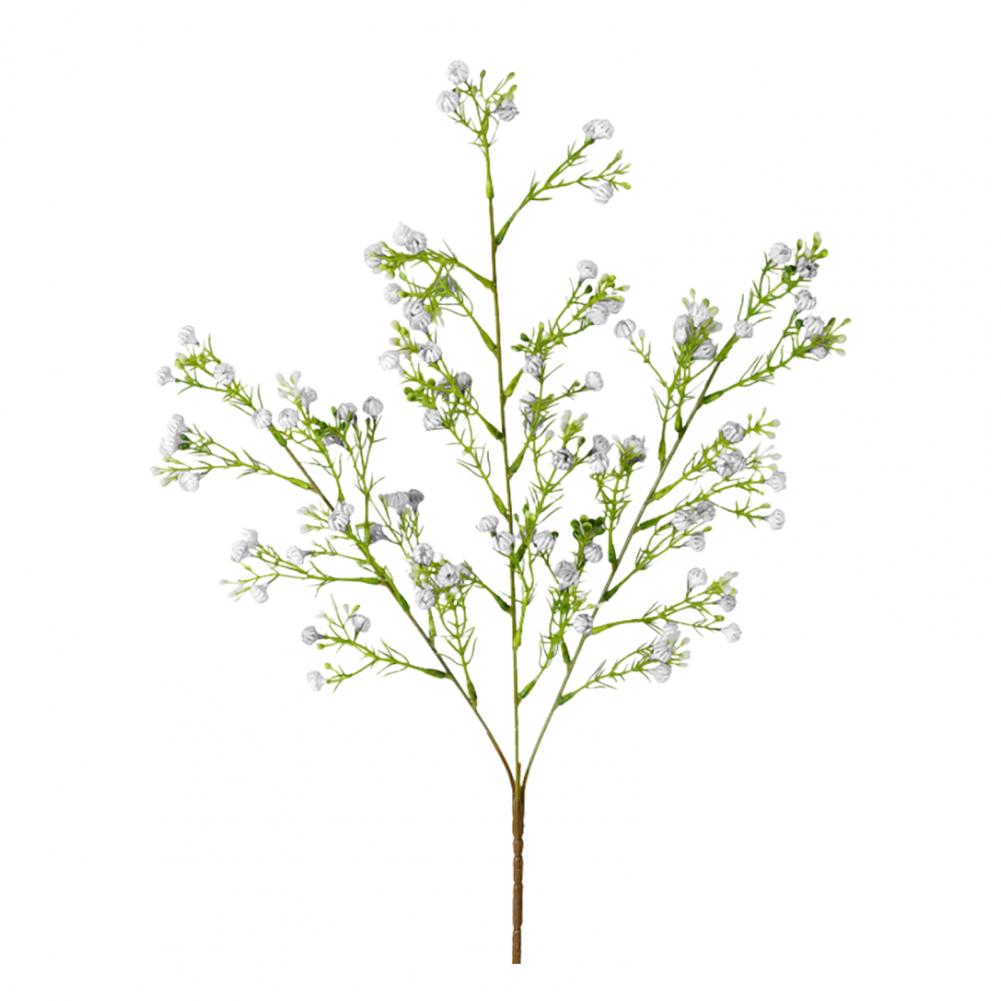

Искусственный цветок гипсофилы 3 ветки 93 головки Домашний настольный центральный элемент Свадебный искусственный цветок Ветка Цветочная композиция Декор белый