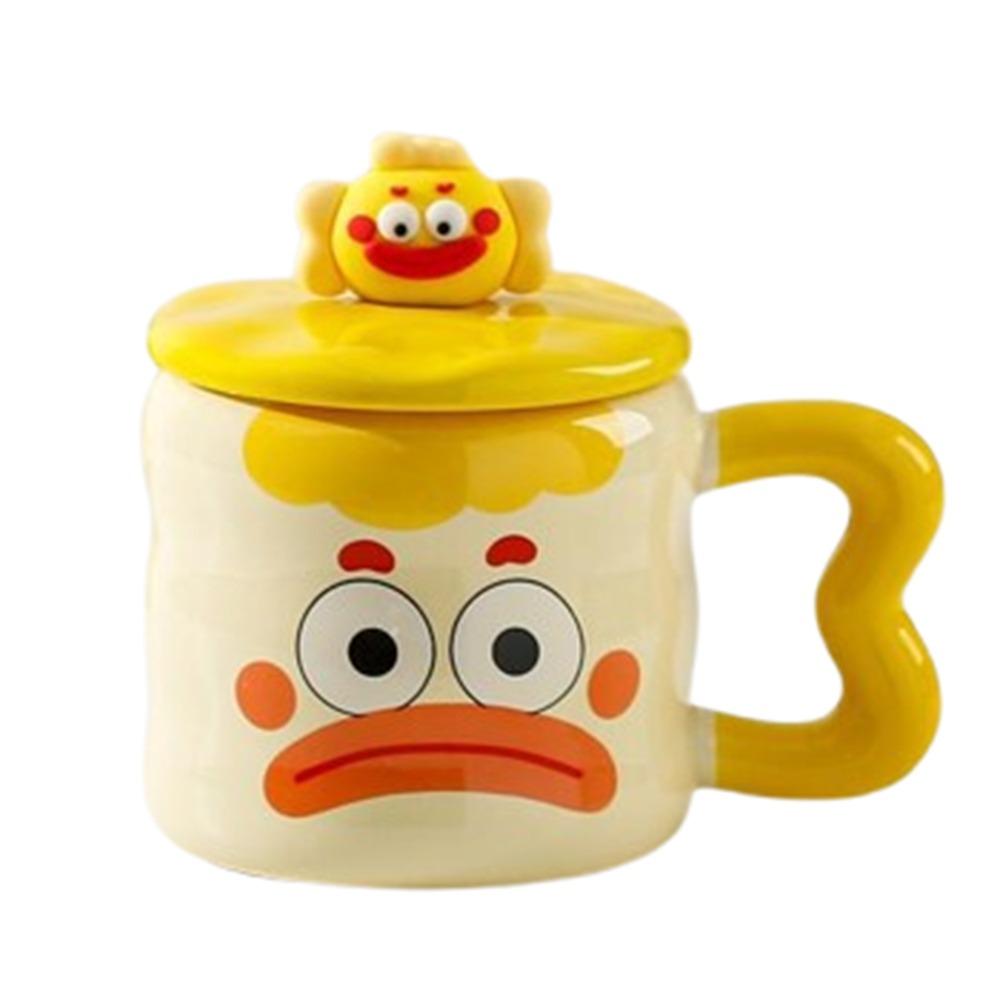 

380ML Ceramic Coffee Mug Joker Painted Cartoon Water Cup Kawaii Funny Joker Ceramic Mug Household Style 1 Yellow