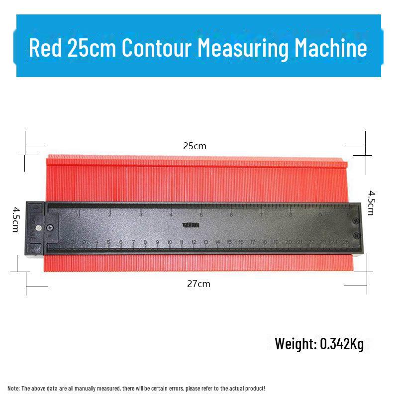 Multifunctional Contour Measuring and Profiling Gauge for Woodworking and Irregular Shapes