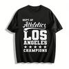 Los Angeles Athletics Champions Vintage Graphic Casual Tee Pure Cotton T-shirt