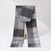 Winter 100% cashmere Scarf Women Luxury Warm Shawls Wraps Checkered Pashmina Foulard Femme Ladies Plaid Scarves
