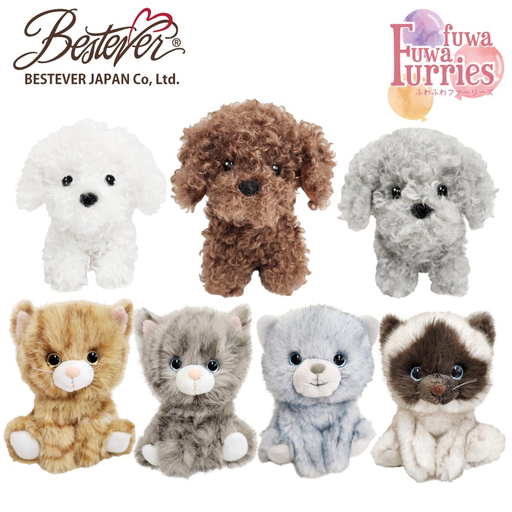 Furries Plush Toy Dog Poodle White 46269 BESTEVERFluffy