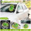 2Pcs 62" Car Cleaning Brush Mop Kit 180° Rotating Adjustable Scratch-Free Microfibre Car Wash Mop with Replaceable Sponge Head