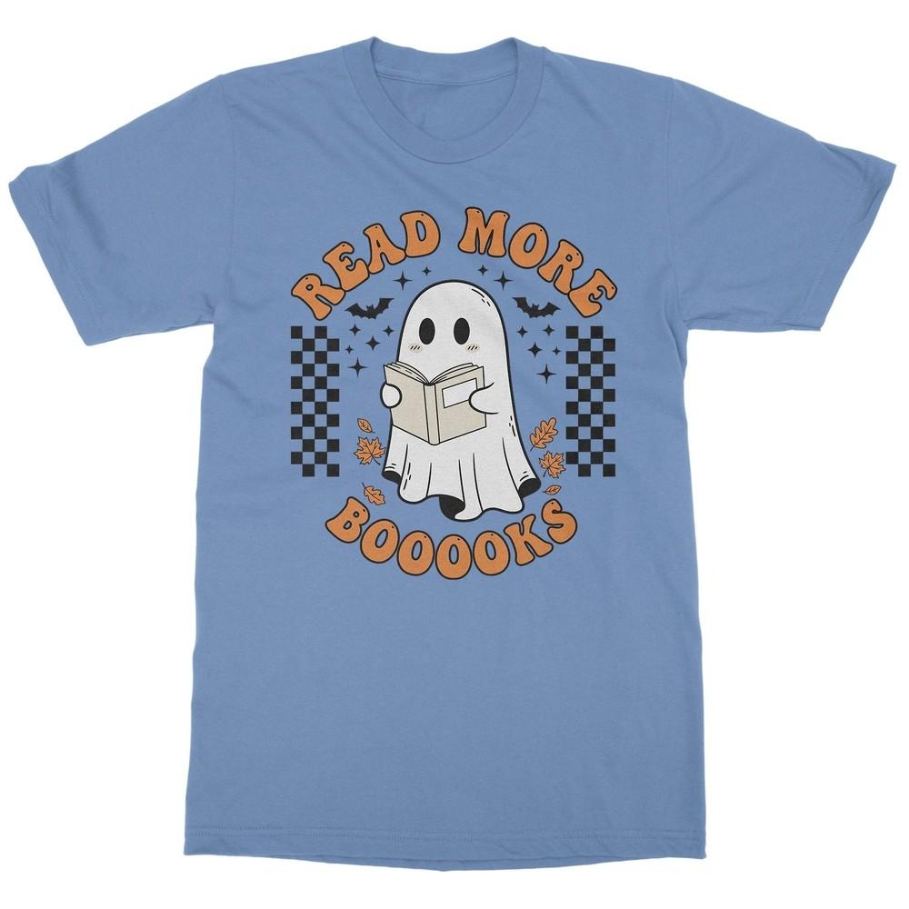 Read More Books Funny Cute Ghost Halloween Quote Unisex T-Shirt Unisex T-Shirt S