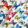 12pcs/Set Home Butterfly Stickers Simulation 3D Butterfly Wall Decoration Colorful Butterfly Creative Bedroom Wall Decals