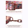 Fashion Dog Collar+Leash+Necktie Set Completes with Colorful Floral Print Bow Perfect for Pets Outstanding in the Crowd