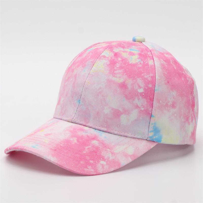 Digital Print Gradient Baseball Cap With Sun Protection For Casual Outdoor Wear