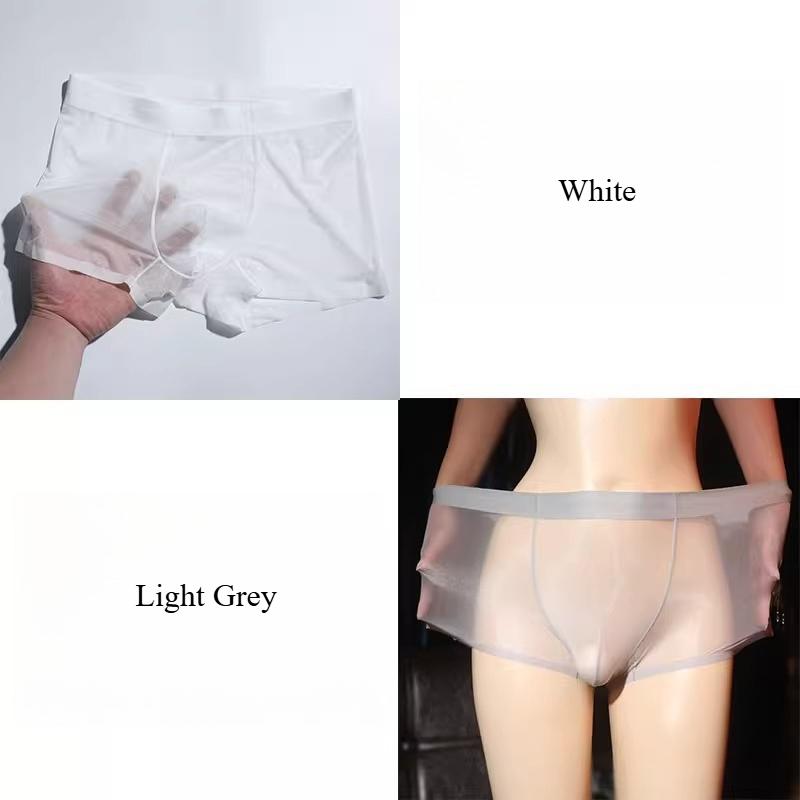 1/2Pcs Sexy Men'S Ultra-Thin Modal Panties Fully Exposed See-Through Transparent Boxers Comfortable Breathable Men'S Shorts