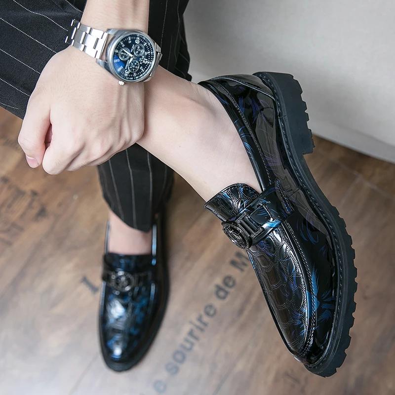 Men Shoes Leather Male Men's Men Oxfords Dress Shoes for Men Luxury Designer Loafers Platform Leather Man Shoes