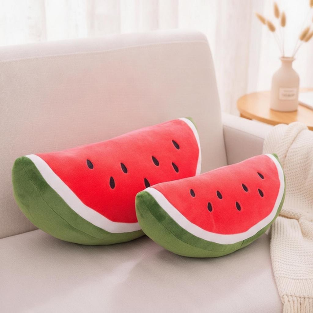Watermelon Stuffed Toy Fruit Plushie Playful for Children, Teens