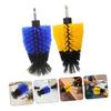 TOPPERFUN 2pcs Clean Brush Head Drill Wheel Cleaning Brush Cleaning Scrub Brush They Detail