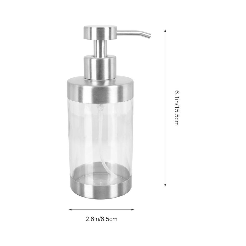 1Pcs Press Pump Lotion Bottle Portable Stainless Steel Liquid Soap Shampoo Dispenser Container Lotion Dispenser