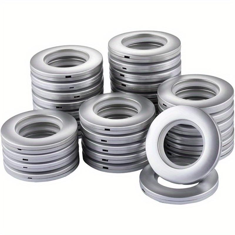 32pcs Vintage Style Curtain Grommets - Low Noise Nanoscale Plastic Eyelet Rings for Roman Shades & Drapery, Durable & Smooth Gliding Design