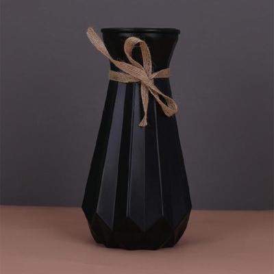 4PCS Ceramic Look Plastic Flower Holder Vases Elegant With Subtle Texture Small Storage Bottle For Home Decoration