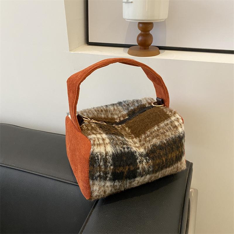 

Клетчатая модная сезонная сумка через плечо сумка-мессенджер подушка сумка повседневная