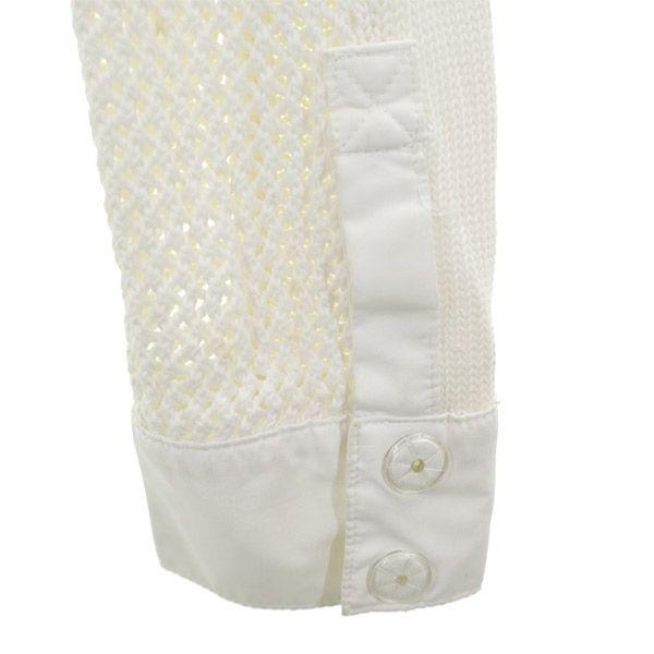 Armani Exchange 90s Old Cotton Knit Jacket S White Women Used