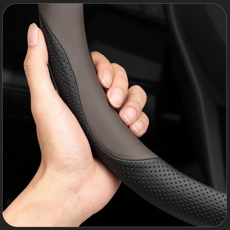 Car Auto Steering Wheel Cover Wrap for Wuling Baojun Yep Plus EV 2026 2026 2026 2026 Baojun Cloud EV O D Type Steering-Wheel