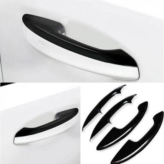 Glossy Black For Cadillac CT5 CT5-V Luxury - Door Handle Cover Trim 4pcs