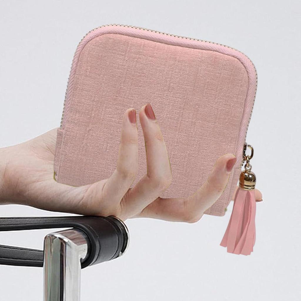 Travel Jewelry Bag Velvet Jewelry Organizer Case with Zipper Necklace Bracelets Ring Storage for Dorm Vacation Beach Cruise