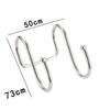 Practical Stainless Steel Bathroom Accessories Double S Shape Organizer Hanger Rack Storage Hook
