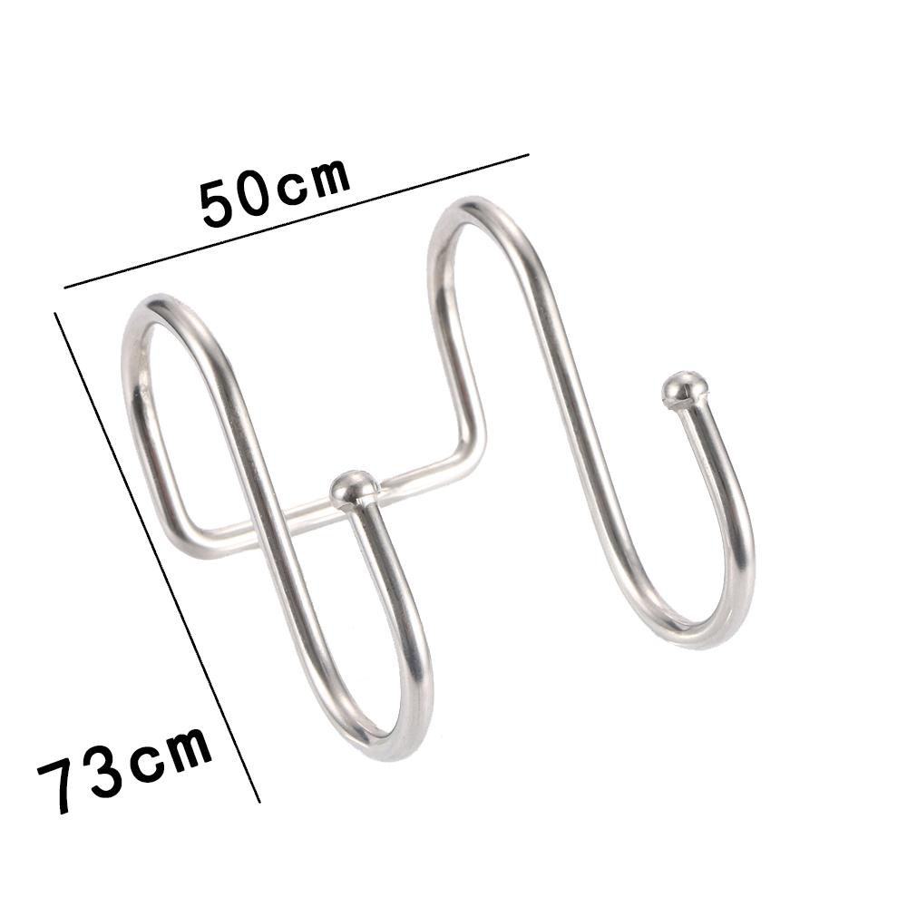 Practical Stainless Steel Bathroom Accessories Double S Shape Organizer Hanger Rack Storage Hook