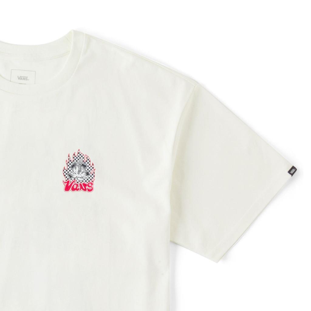 Vans T Shirts Unisex Ecru Crew Neck Moderate VN000GSUFS8