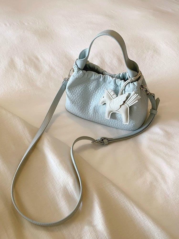 

Fashion Guangxi Tingfeng Tote Bag Women S Light Adjustment Drawstring Portable Small Bag One Shoulder Crossbody Bag