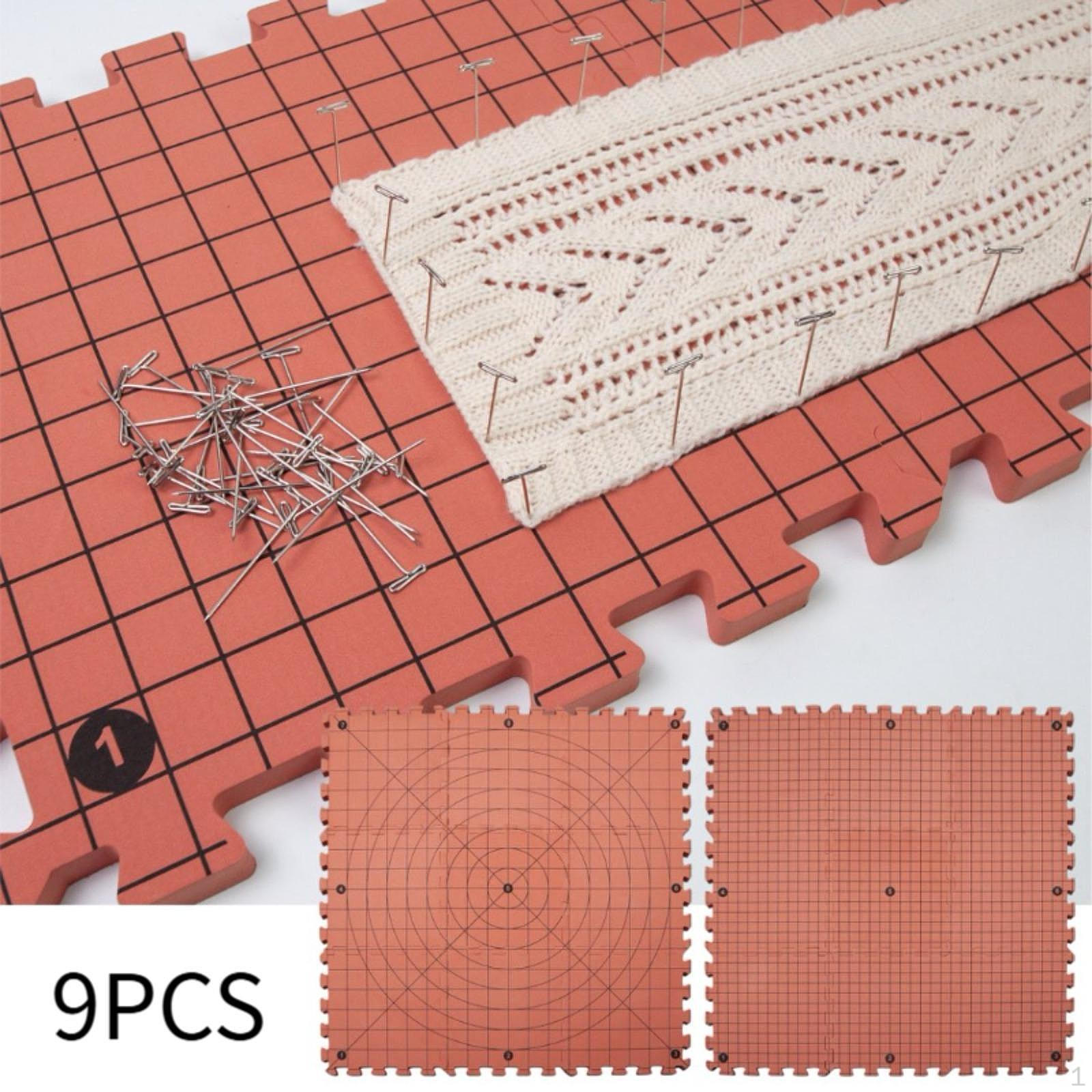 

Блокирующие коврики для вязания крючком своими руками Портативные многофункциональные доски для вязания крючком с сетками 9 Mats