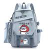 Fat Cute Shark Expression Backpack Campus Youth Junior High School Students Elementary School Students Handsome Durable Backpack